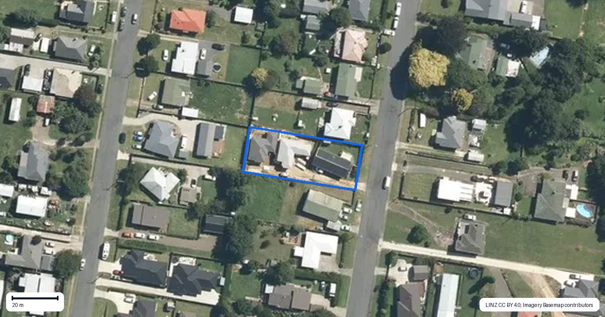 Property context map for 70 Rolleston Street, Kihikihi, Te Awamutu