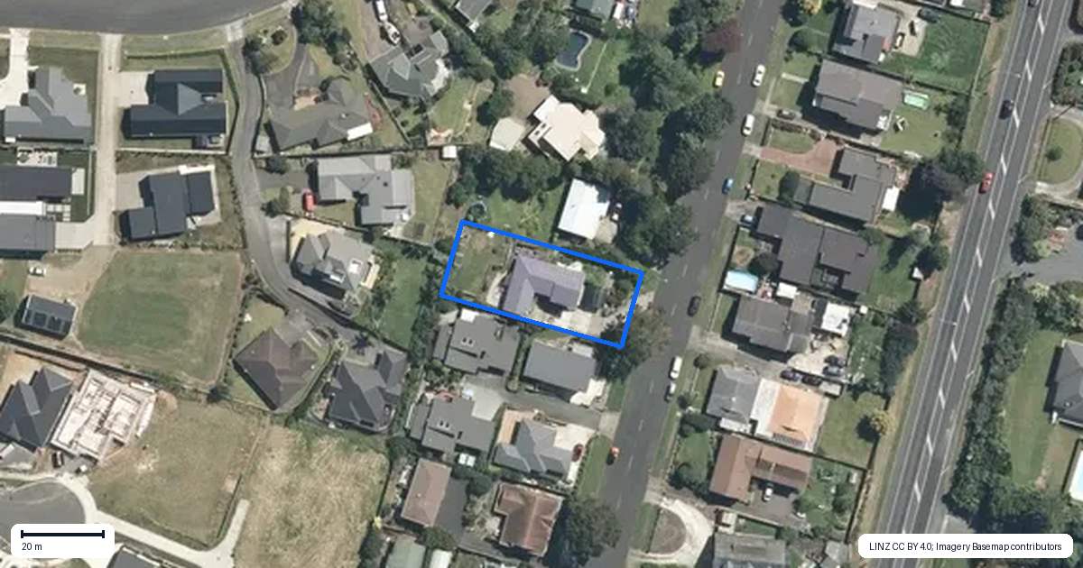 Property context map for 383 Taylor Avenue, Te Awamutu