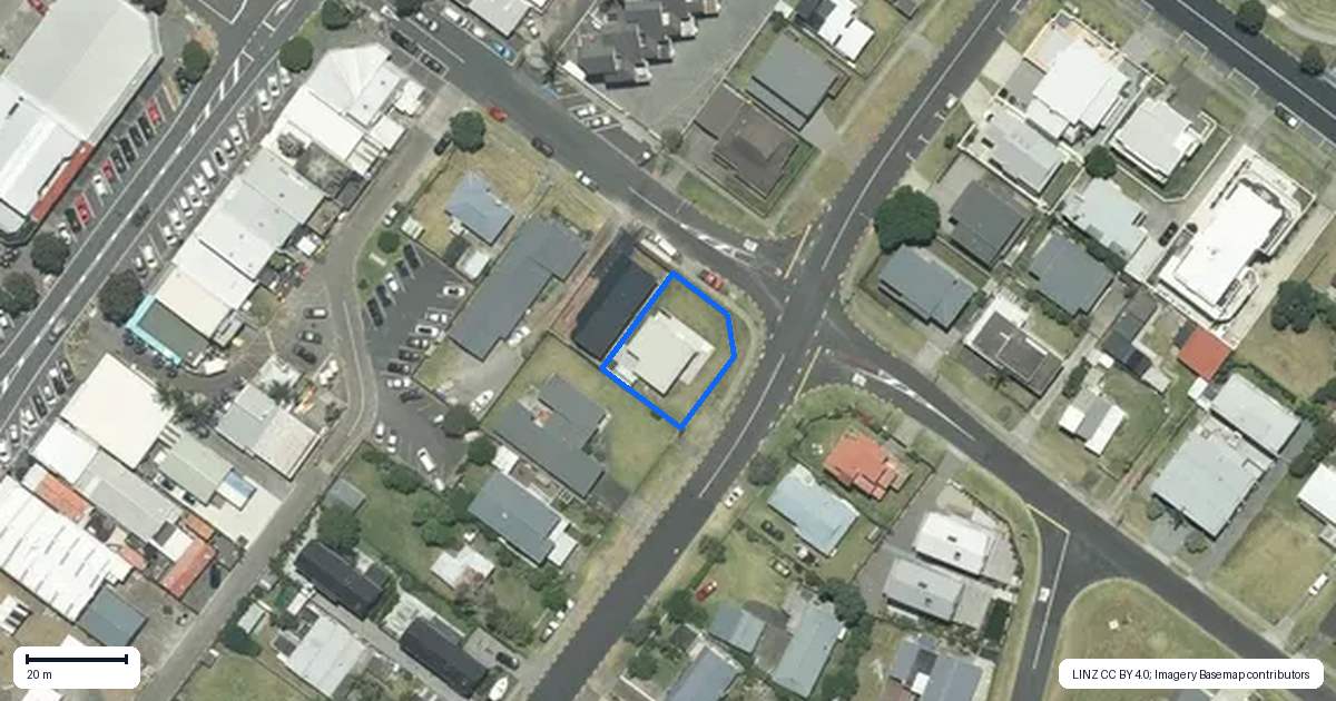 Property context map for 109 Winifred Avenue, Whangamata