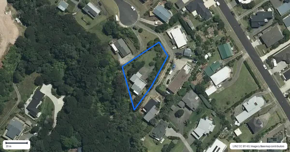 Property context map for 10 Rabbit Way, Whitianga