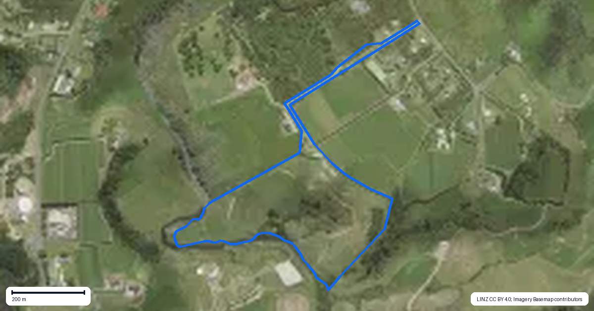 Property context map for 196 Pukemapu Road, Oropi