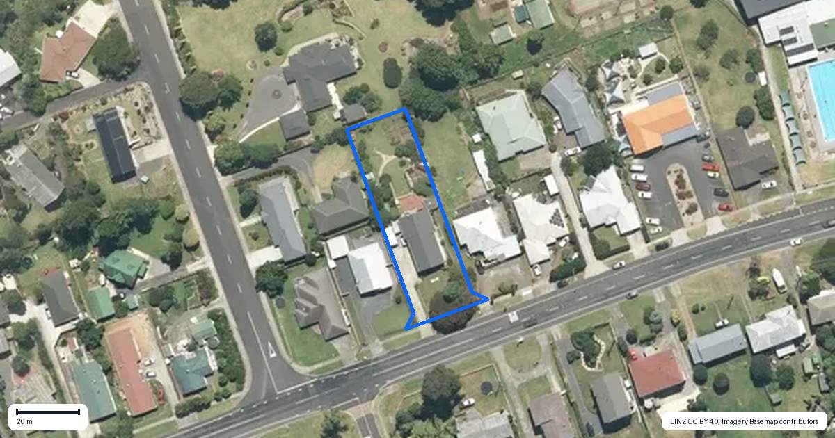 Property context map for 38 Waerenga Road, Te Kauwhata