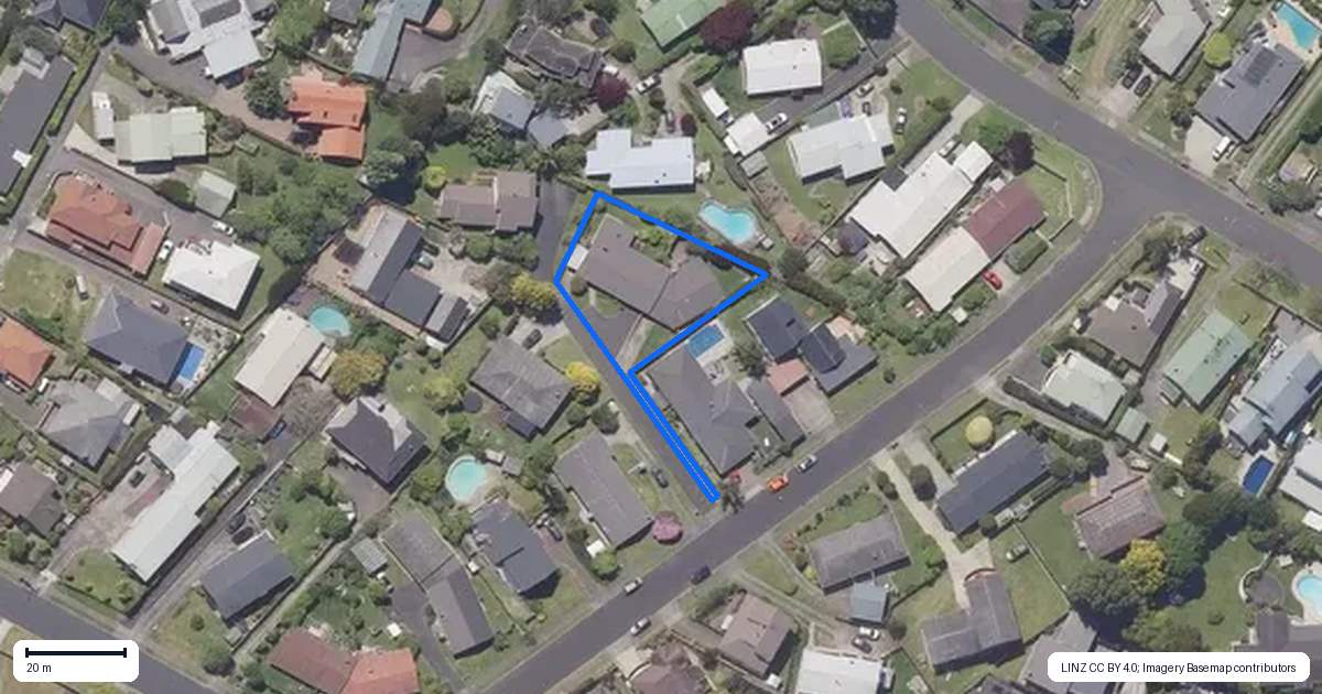 Property context map for 15A Mahoe Street, Matua, Tauranga