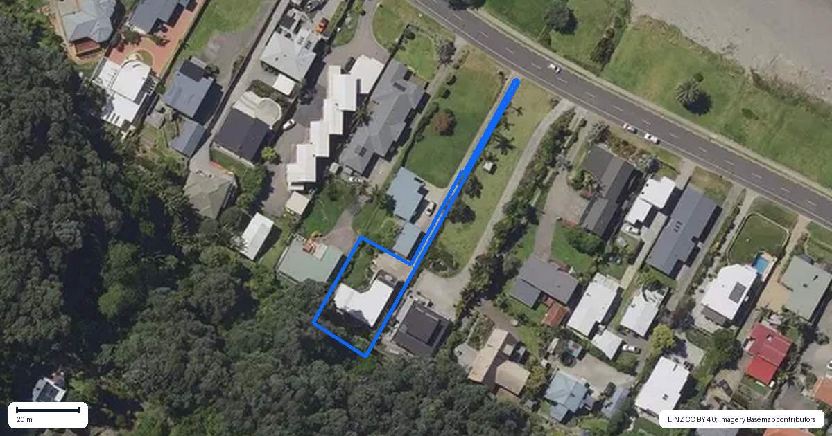 Property context map for 21B West End Road, Ohope
