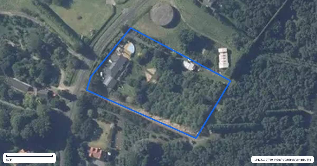 Property context map for 85 Plummer Road, Whakamarama