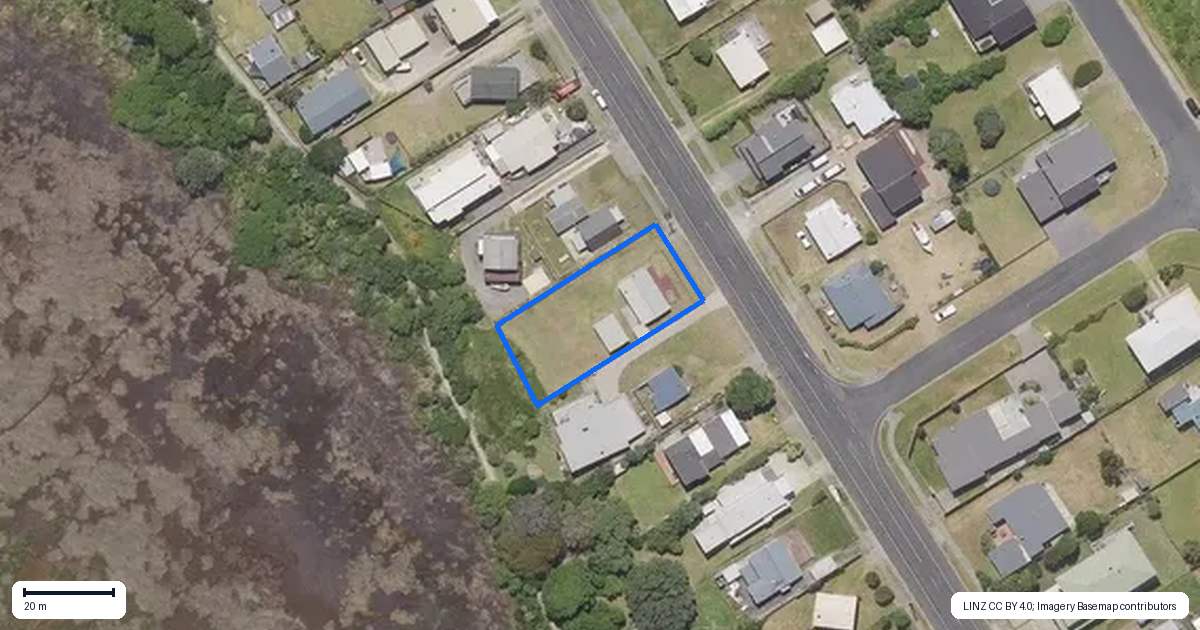 Property context map for 268 Seaforth Road, Waihi Beach