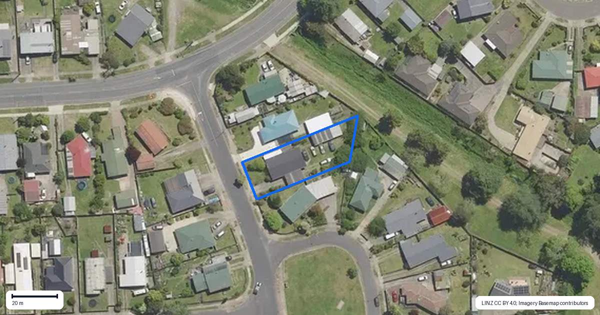 Property context map for 6 Cobham Drive, Kawerau