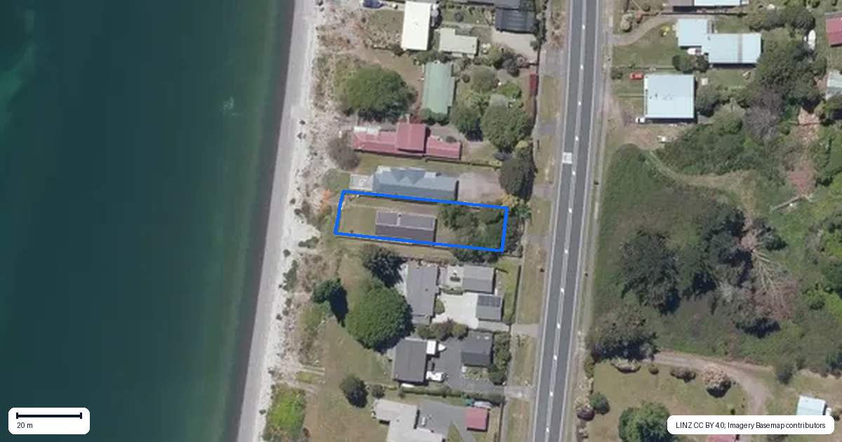 Property context map for 136 State Highway 1, Waitahanui, Taupo