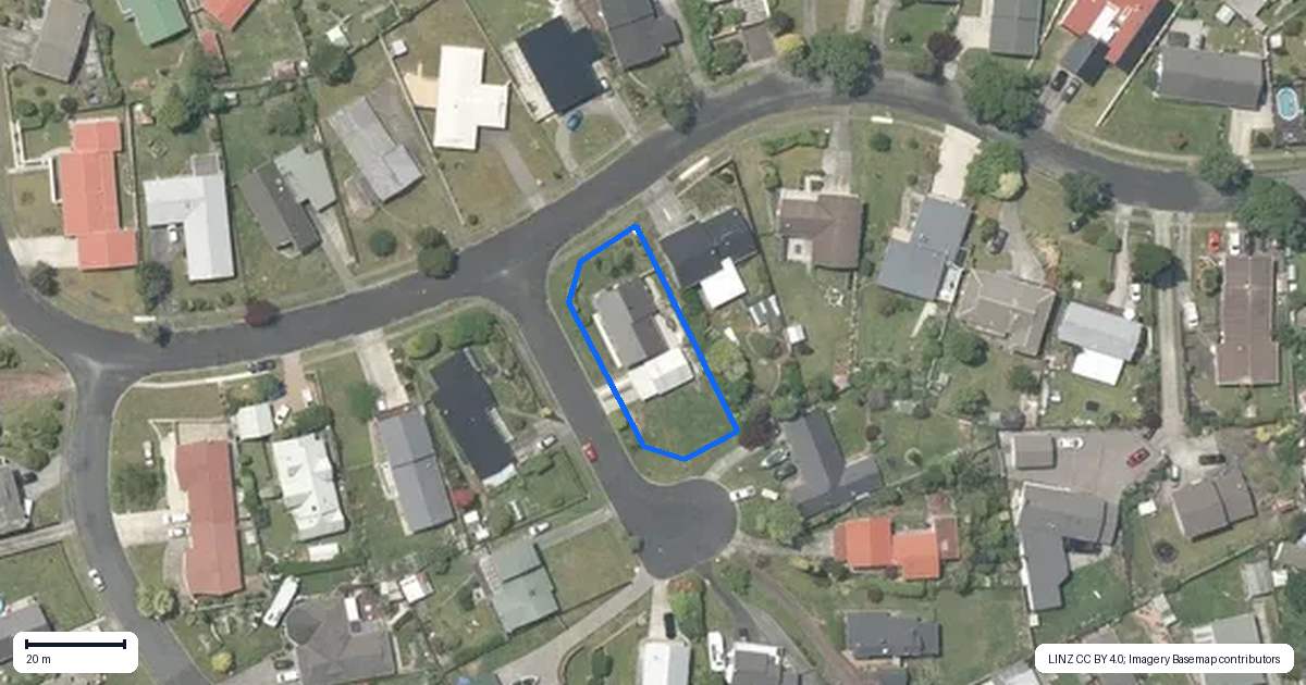 Property context map for 9 Belgravia Place, Tokoroa