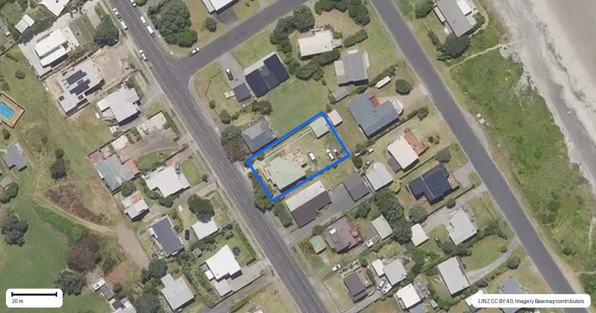 Property context map for 239 Seaforth Road, Waihi Beach