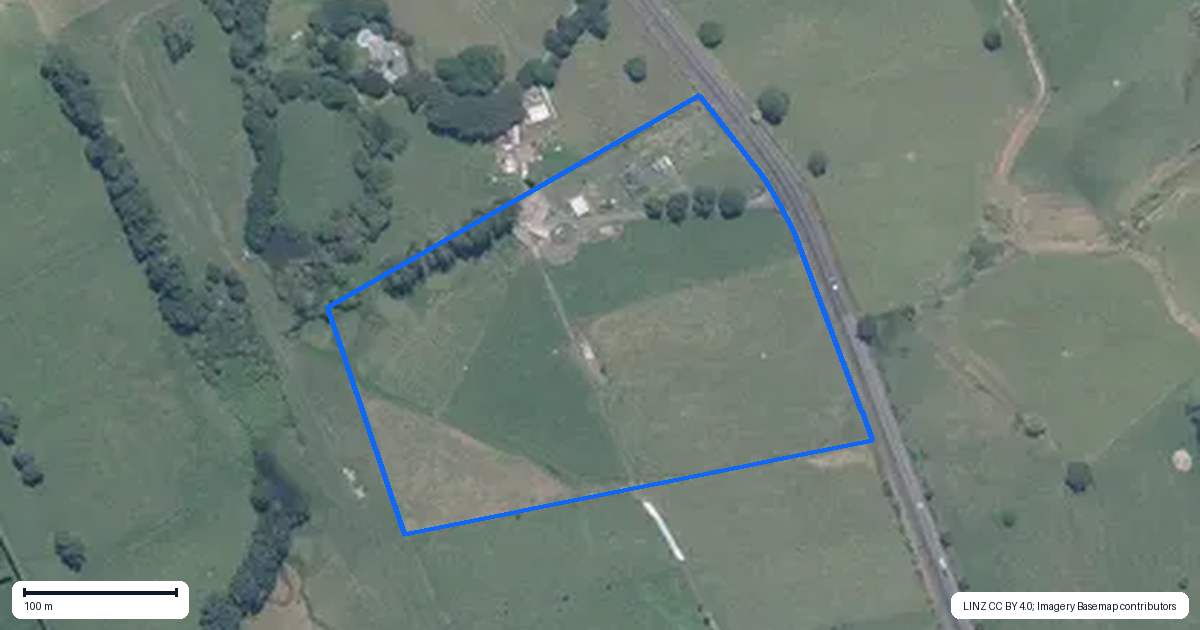 Property context map for 9948 State Highway 2, Waihi