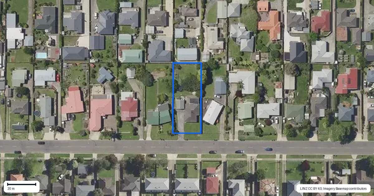 Property context map for 30 Churchill Street, Whakatane