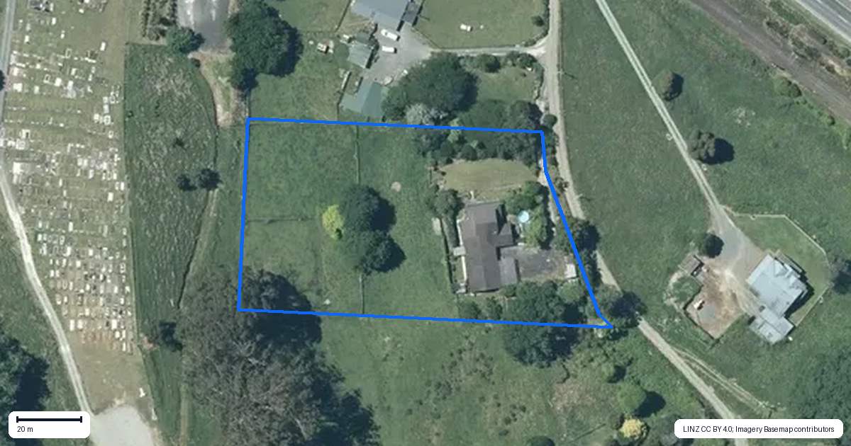 Property context map for 2A Pukenui Road, Te Kuiti