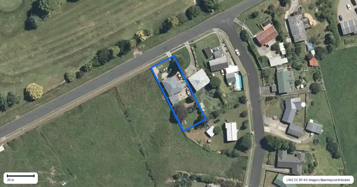 Property context map for 20 McGhie Road, Kihikihi, Te Awamutu