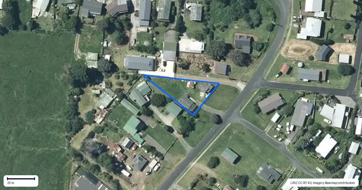Property context map for 471 Hoturoa Street, Kawhia