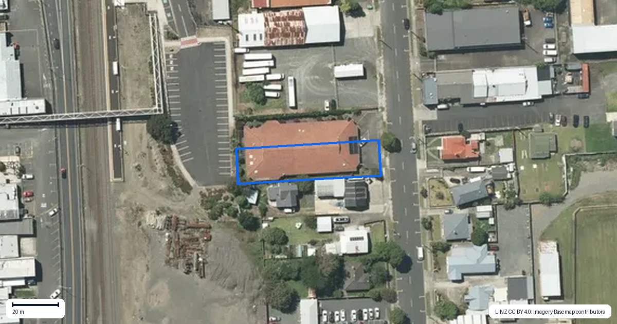 Property context map for 37 William Street, Huntly