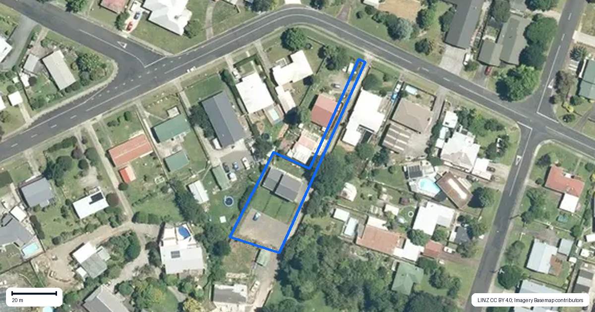 Property context map for 14A Norwood Road, Paeroa