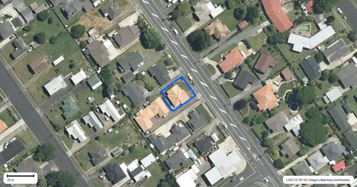 Property context map for 97 Studholme Street, Morrinsville