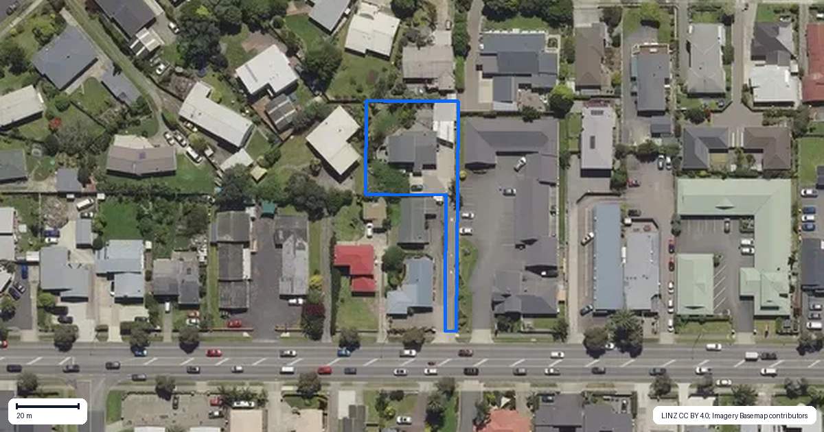 Property context map for 46A Landing Road, Whakatane