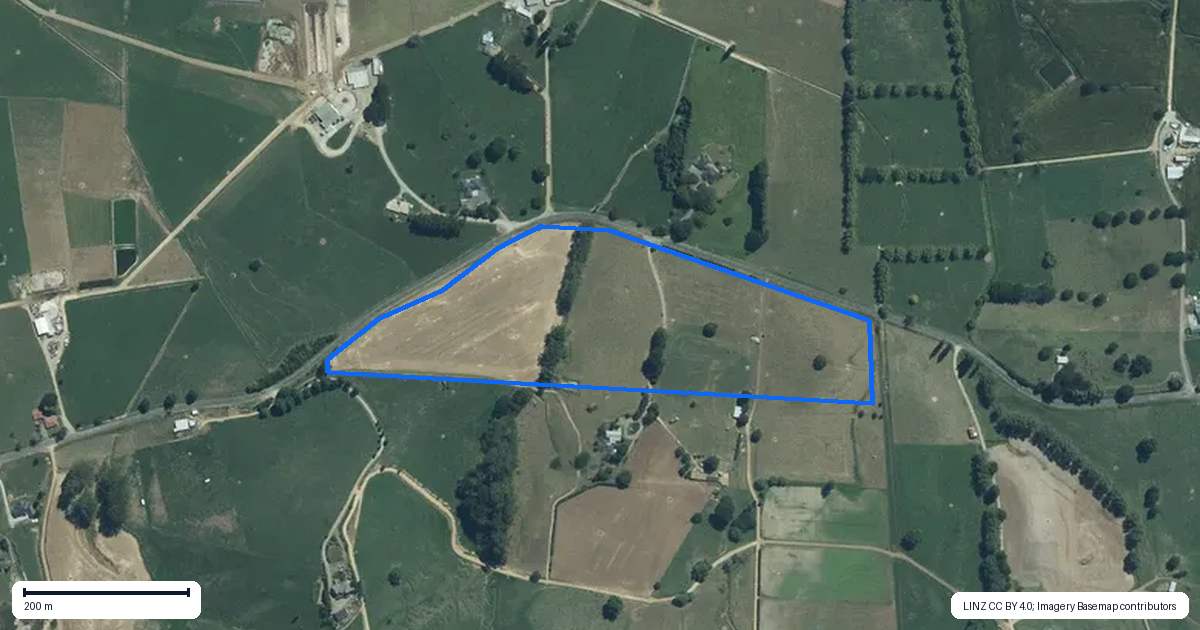 Property context map for 676 Puketarata Road, Otorohanga