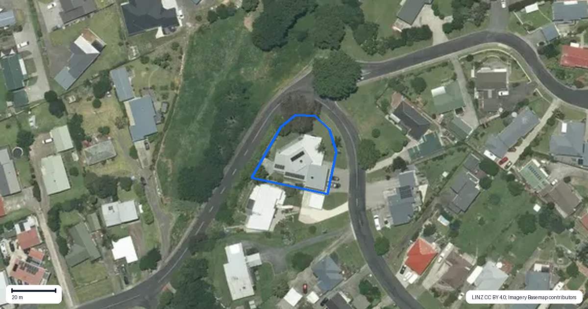 Property context map for 200 Tony Avenue, Thames
