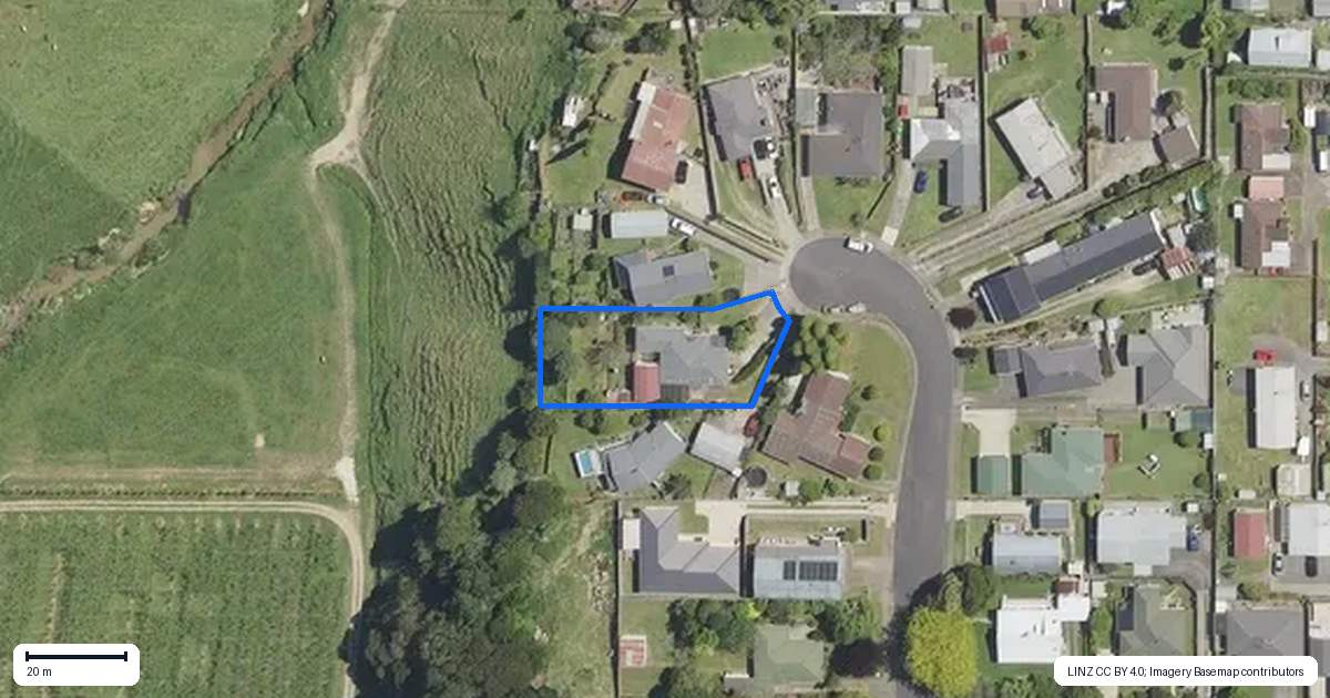 Property context map for 3 Barrow Place, Te Puke