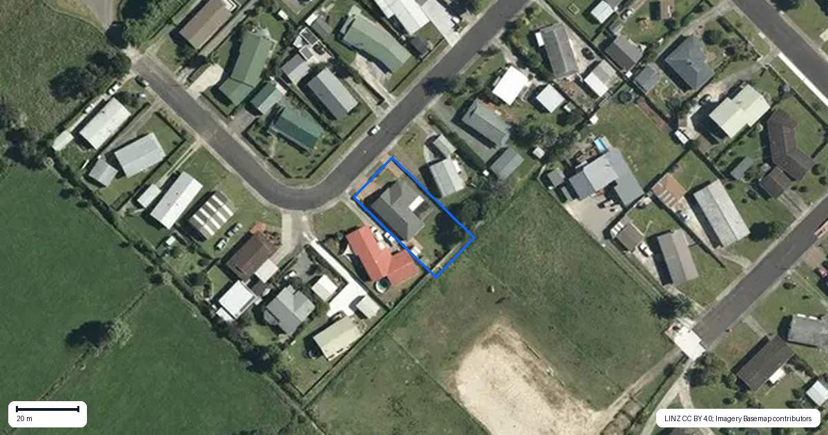 Property context map for 11 Dunlop Crescent, Te Aroha