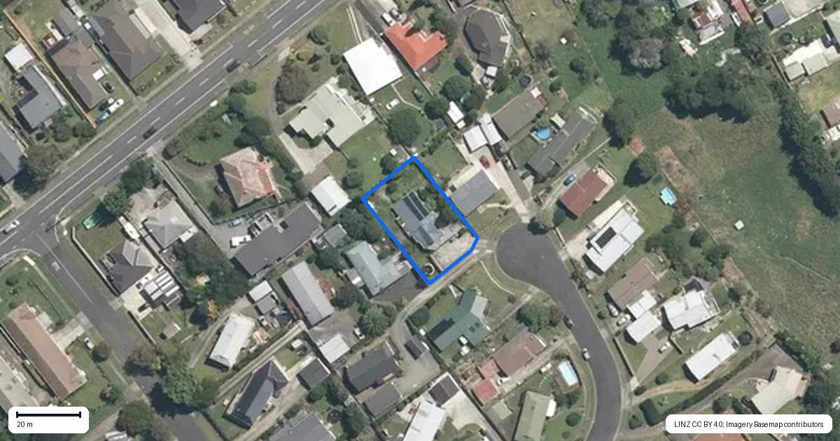 Property context map for 199 Ascot Place, Te Awamutu