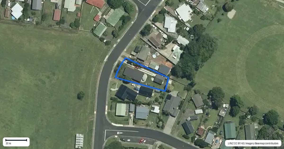 Property context map for 17 Arthur Street, Whitianga