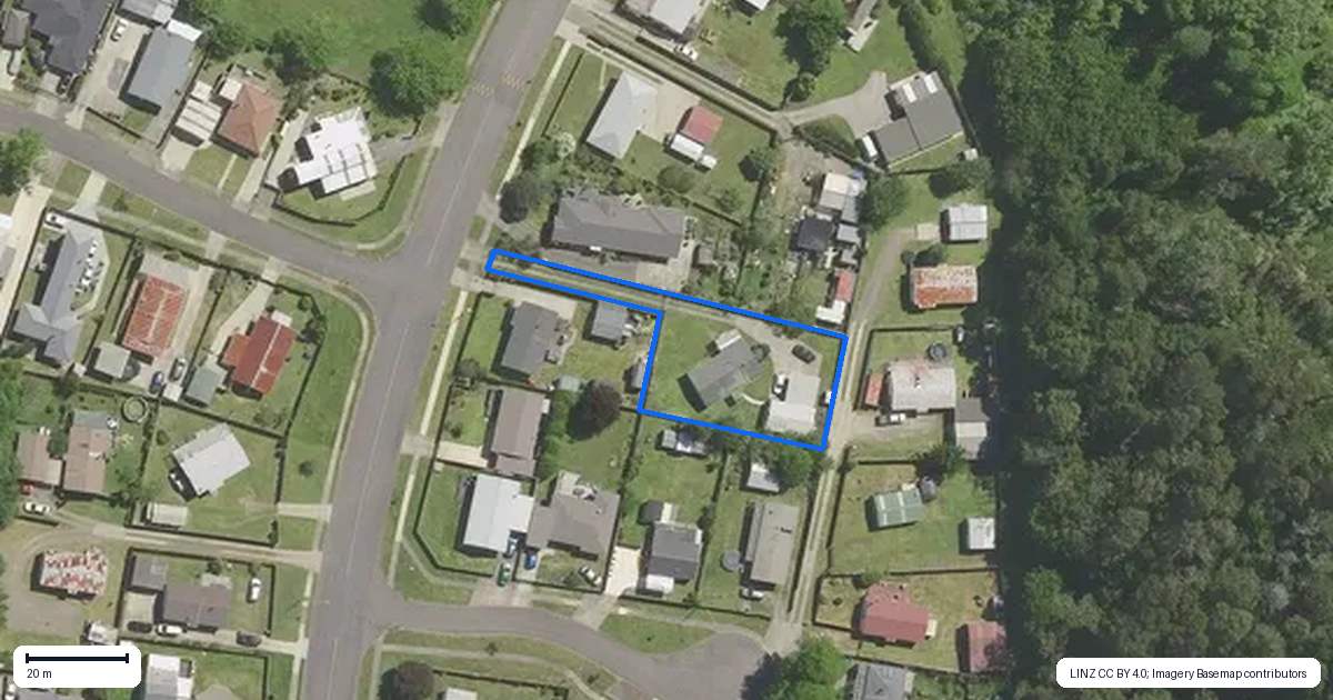 Property context map for 24 Beattie Road, Kawerau