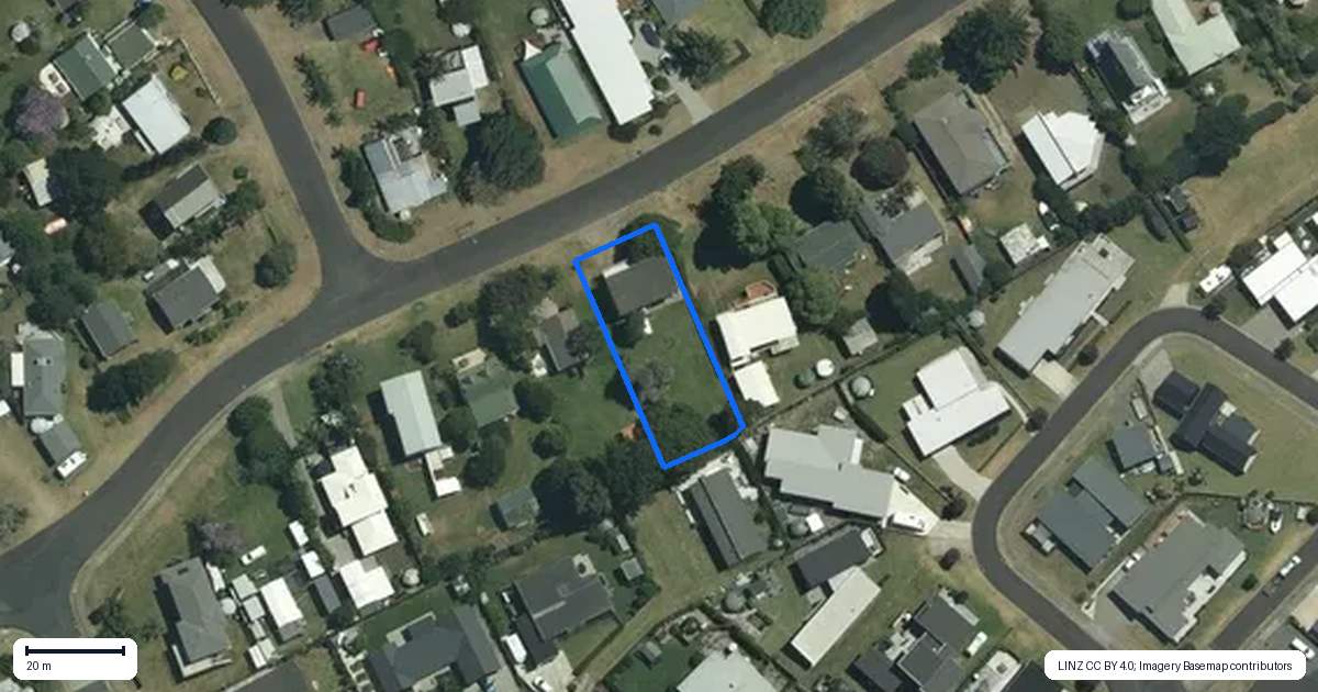 Property context map for 43 Oyster Drive, Cooks Beach, Whitianga