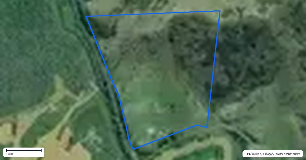 Property context map for 654 Falls Road, Maramarua Forest, Te Kauwhata