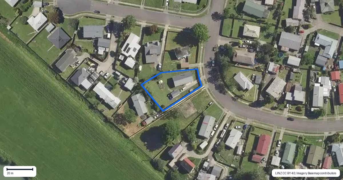 Property context map for 45 Farnworth Crescent, Whakatane
