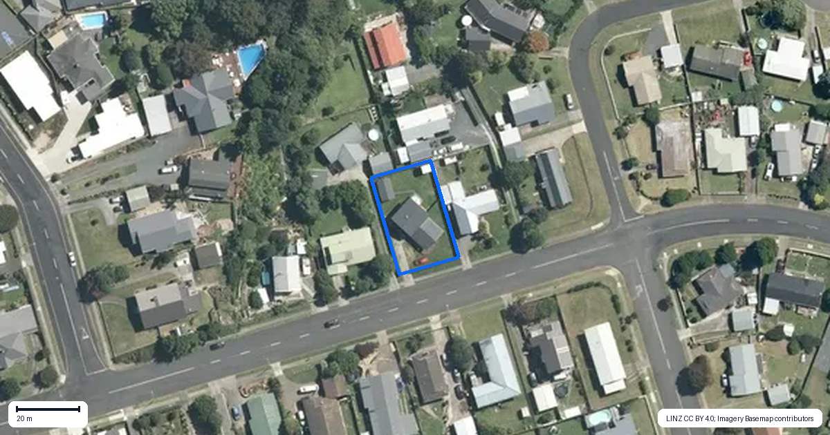Property context map for 227 Raikes Avenue, Te Awamutu