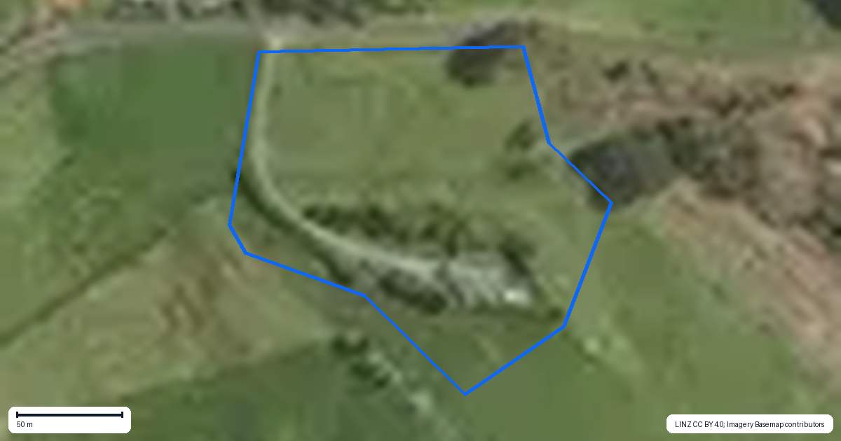 Property context map for 165 Lindemann Road, Tahawai