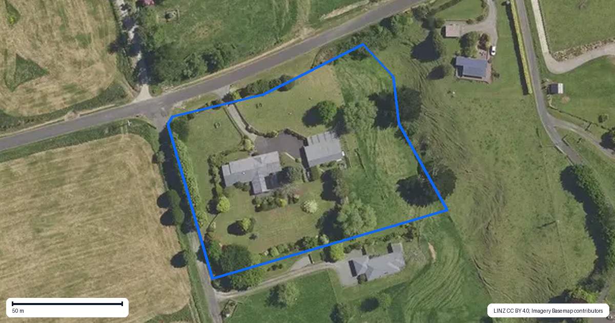 Property context map for 128 Fryer Road, Hamurana