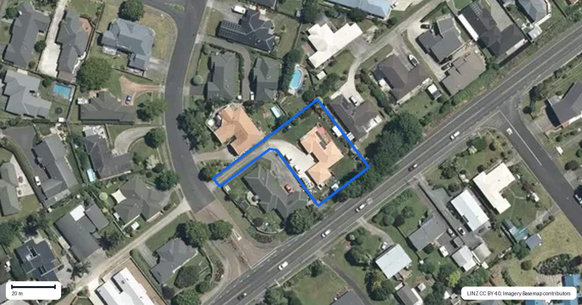 Property context map for 4 Holmwood Park Drive, Morrinsville