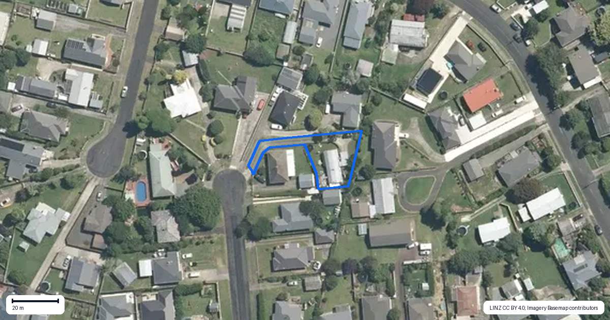 Property context map for 94 Wilson Street, Te Awamutu