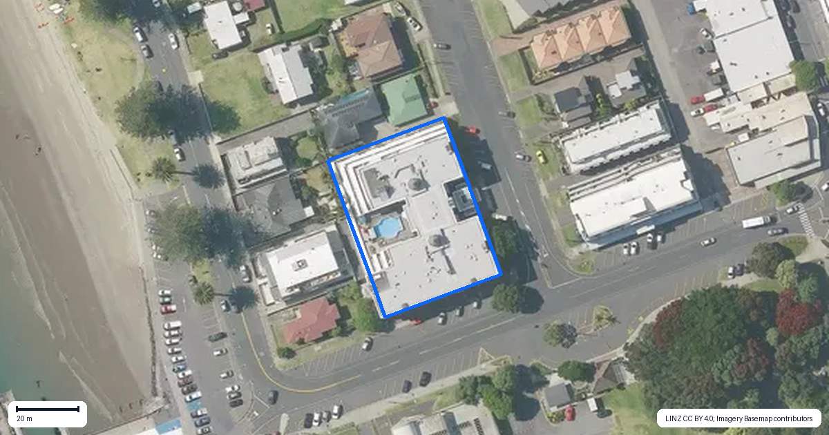 Property context map for 312/36 Victoria Road, Mount Maunganui