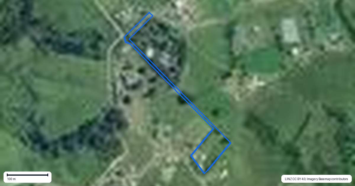 Property context map for 105B Hall Road, Rangiriri, Te Kauwhata