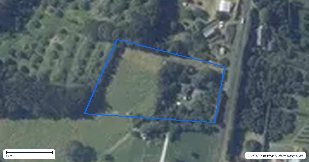 Property context map for 324 Youngson Road, Whakamarama