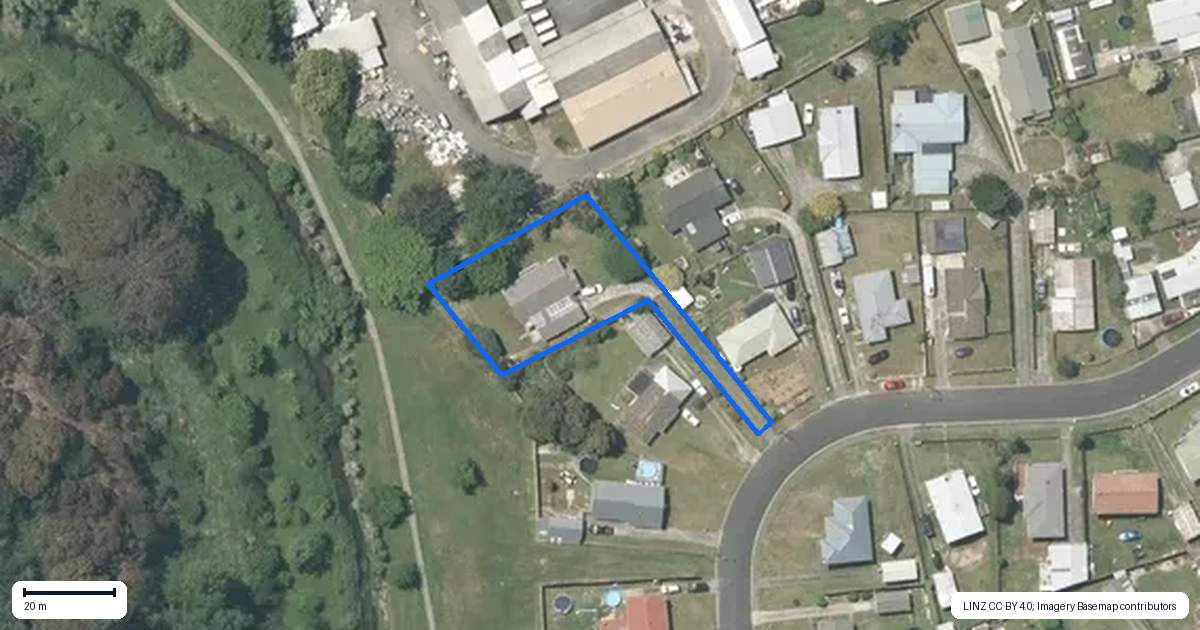 Property context map for 18 Lancaster Crescent, Tokoroa