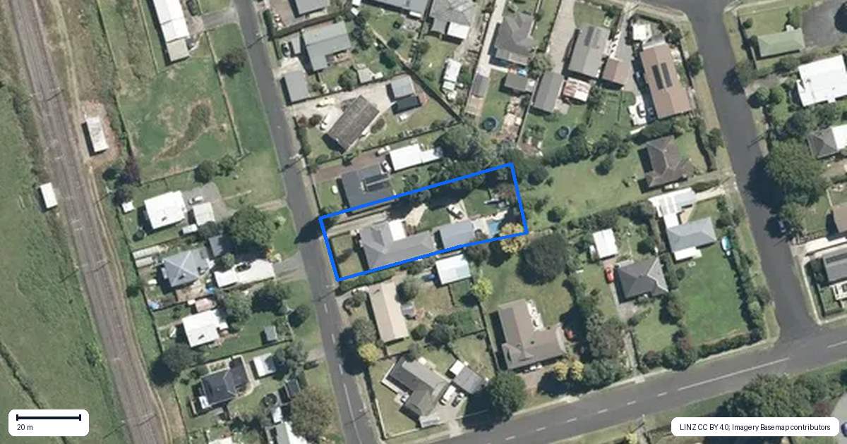 Property context map for 6 Sandes Street, Ohaupo