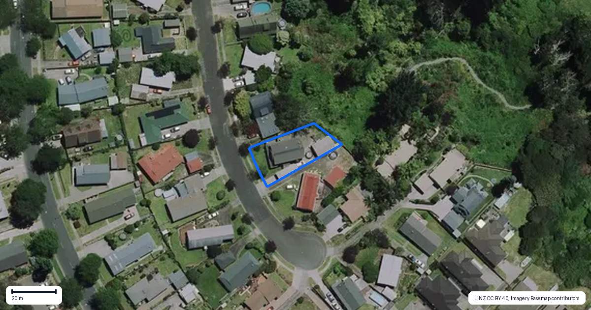 Property context map for 21 McKain Place, Fitzroy, Hamilton