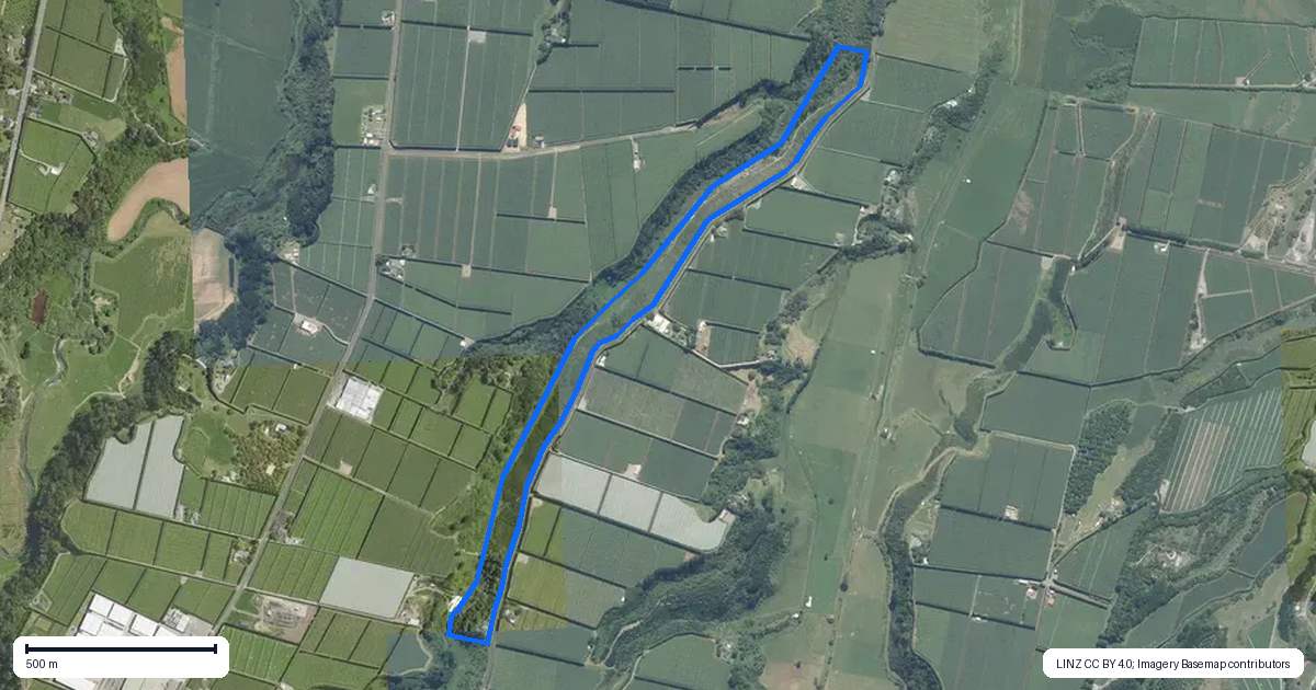 Property context map for 308 Brown Road, Te Puke