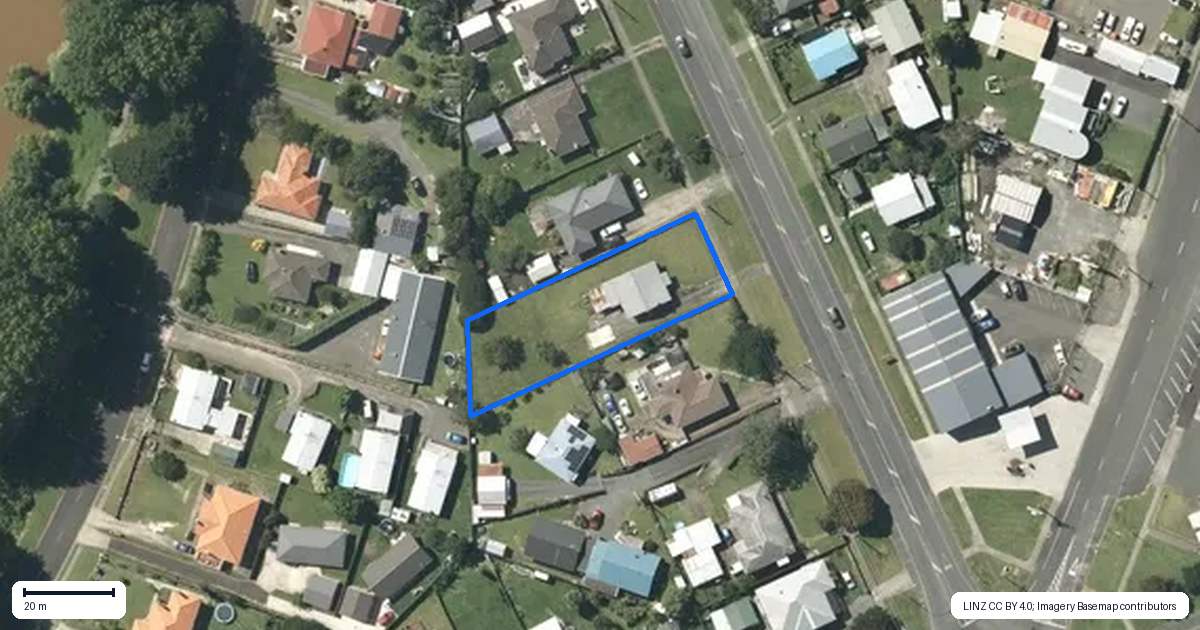 Property context map for 13 Herschel Street, Ngaruawahia