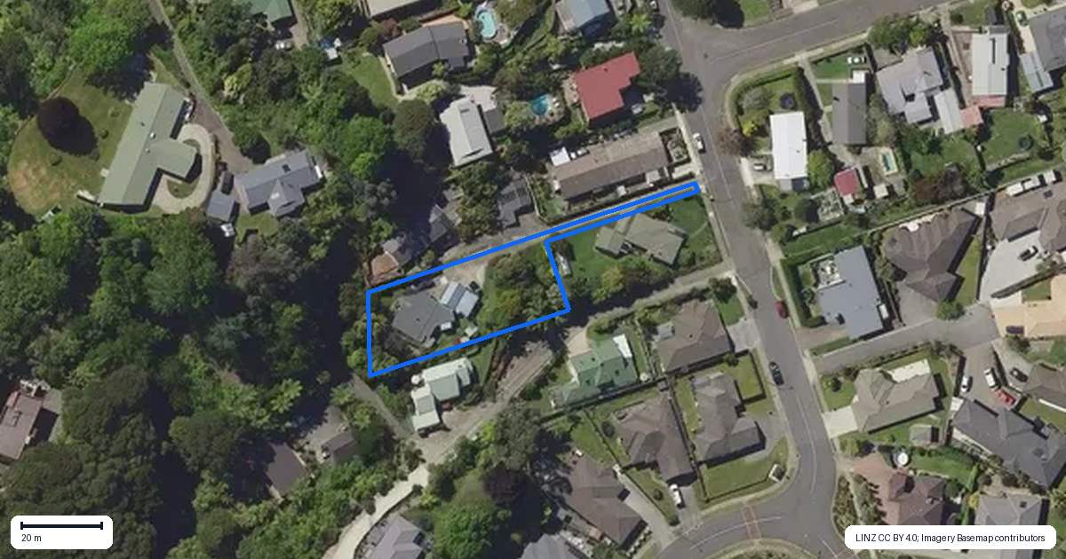 Property context map for 16A White Horse Drive, Whakatane