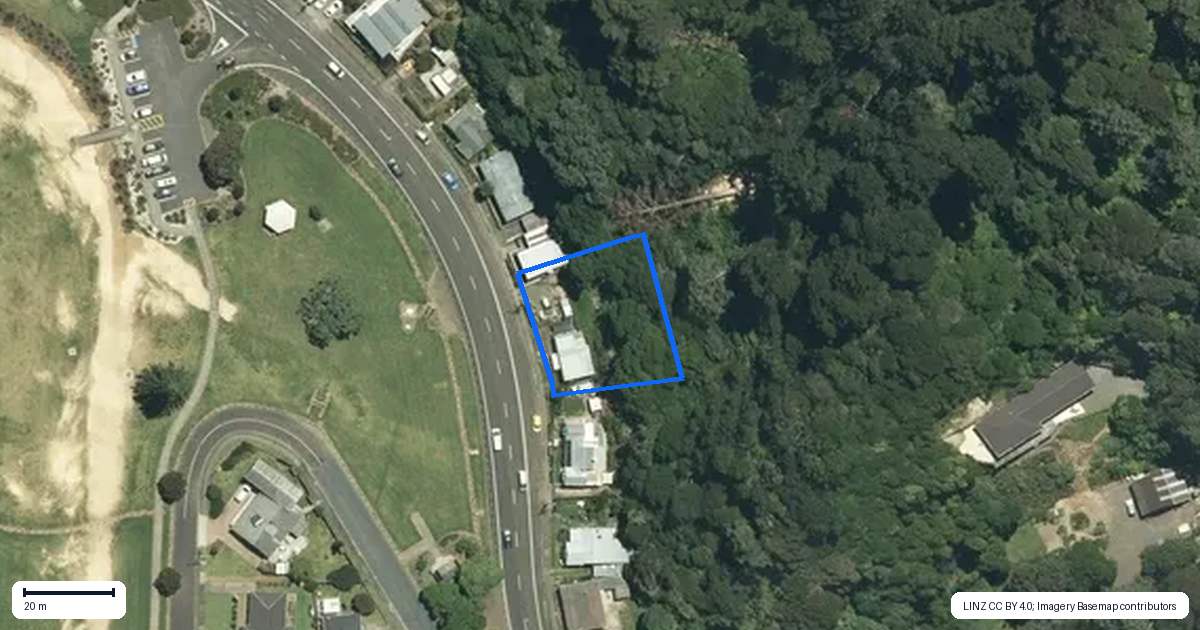 Property context map for 406 Tararu Road, Thames