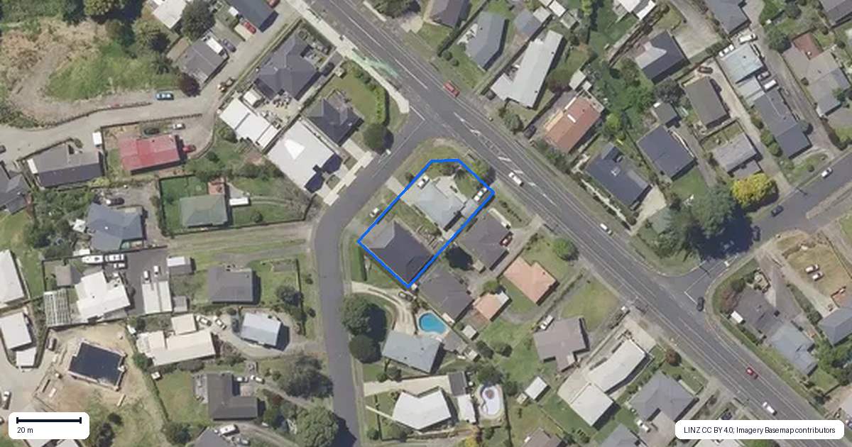Property context map for 168 Bellevue Road, Bellevue, Tauranga