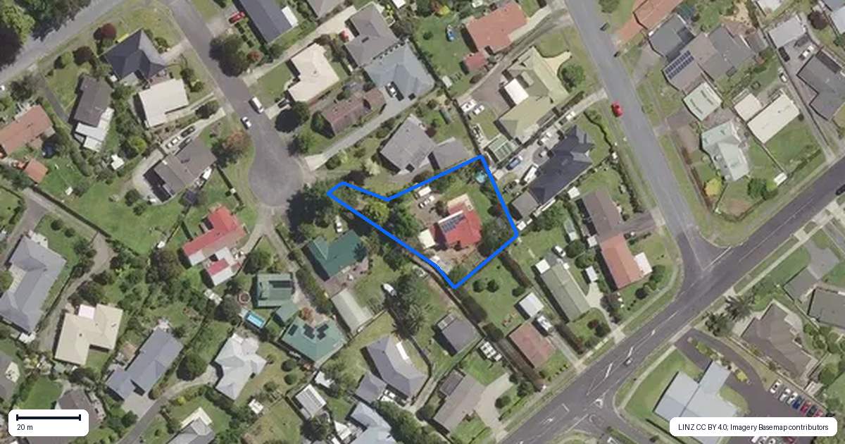 Property context map for 10 Rosemary Place, Katikati